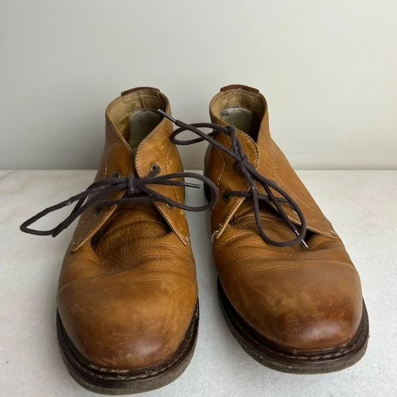 Lucky Brand Tan Leather Chukka Boots Men’s Size 11 - Picture 2 of 5